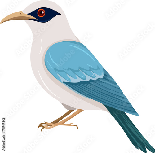 bir kuşun vektör çizimi 