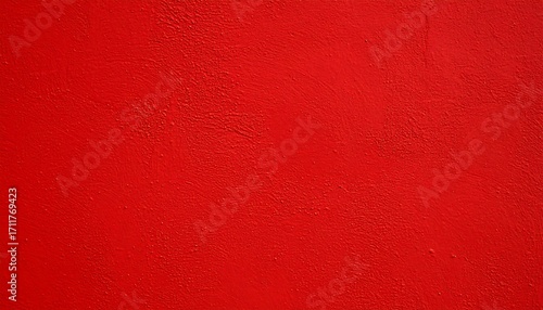 Red painted wall surface