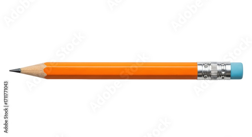 Isolated No. 2 pencil ready for use at school, home, work, or office for writing and drawing