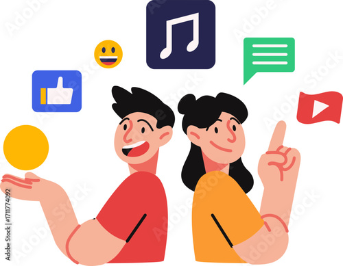 Social Media Interaction and Digital Communication.
