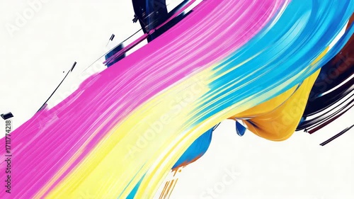 Vibrant Colorful Abstract Art