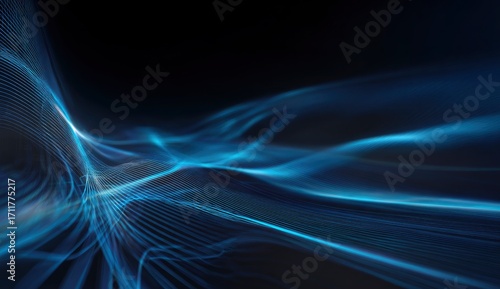 Abstract blue digital wave pattern background