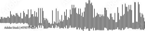 vector illustration of an abstract grunge sound wave