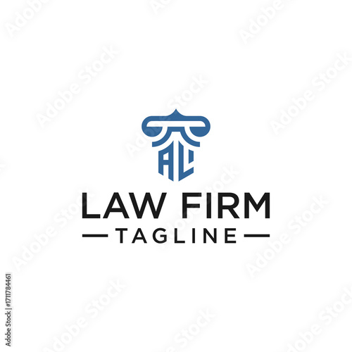 AL law logo design inspiration