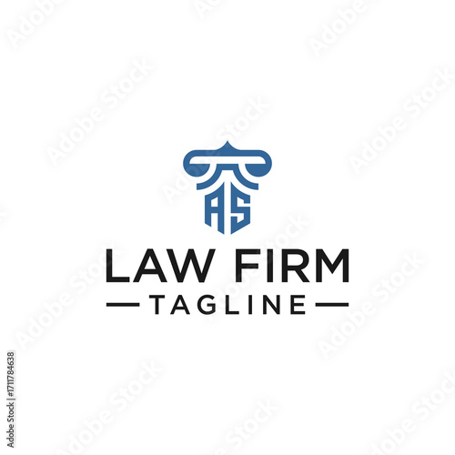 AS law logo design inspiration