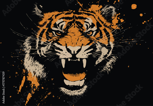 tiger vector art