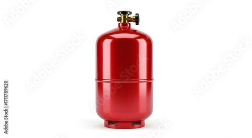 Red gas cylinder