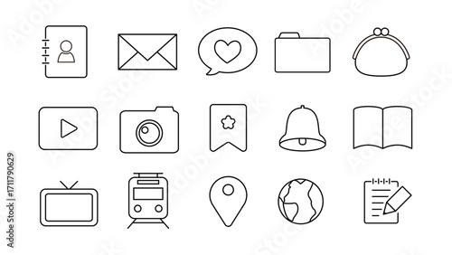 スマホアプリのアイコンセット	