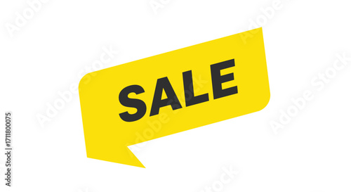 A yellow label with SALE in black text