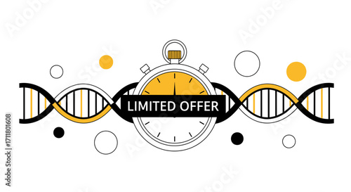 Urgent science breakthrough limited offer with DNA and stopwatch timer promotions