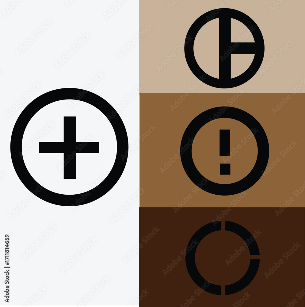 Obraz premium 4 symble icon 