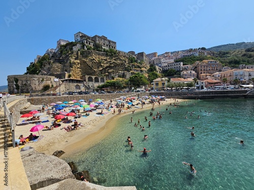 Pizzo Calabro Kalabrien Panorama Strand Altstadt