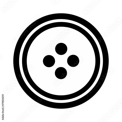Button Shirt Icon Vector 