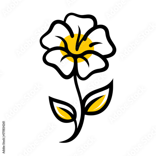 Abstract yellow sun symbol with stylized eyes on a black background representing energy creativity and optimism
