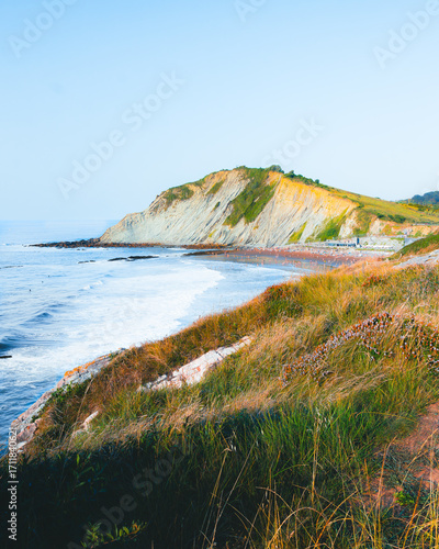 Cliffs in the Basque country
