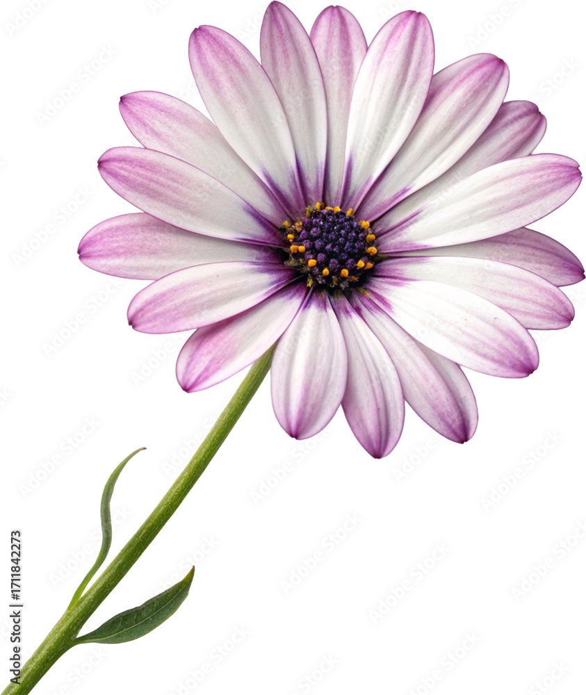 Obraz premium purple daisy isolated on white