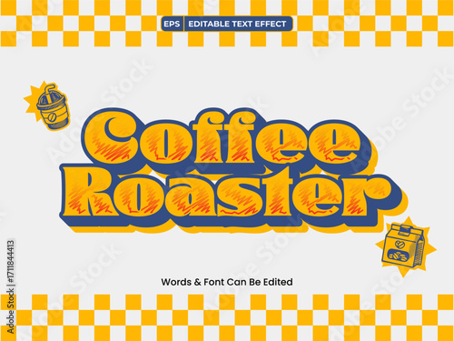 Text effect retro 80s style fullyeditable, fully editable 3d text vector