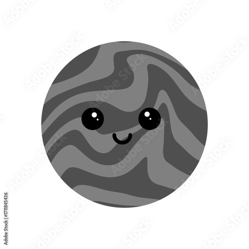 smiley moon on vector illustration