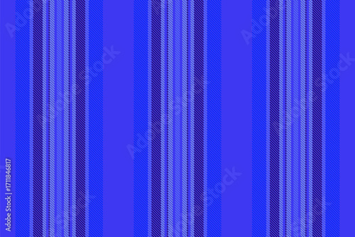 Store background fabric textile, scenery lines vertical pattern. Newborn seamless stripe vector texture in indigo and blue colors.