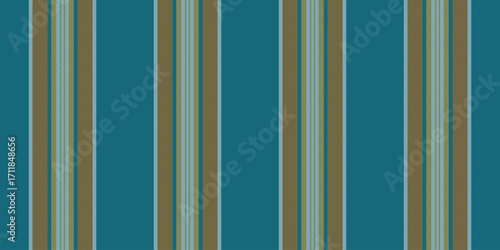 Kingdom vector pattern vertical, short stripe background fabric. Shop textile lines seamless texture in cyan and orange colors.
