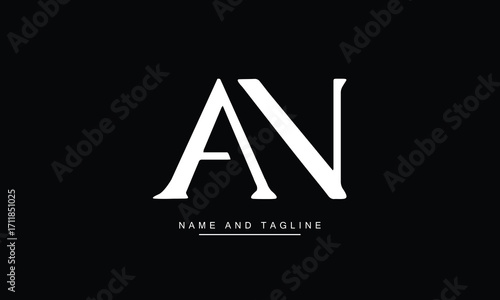 AN, NA, A, N  Abstract Letters Logo Monogram

