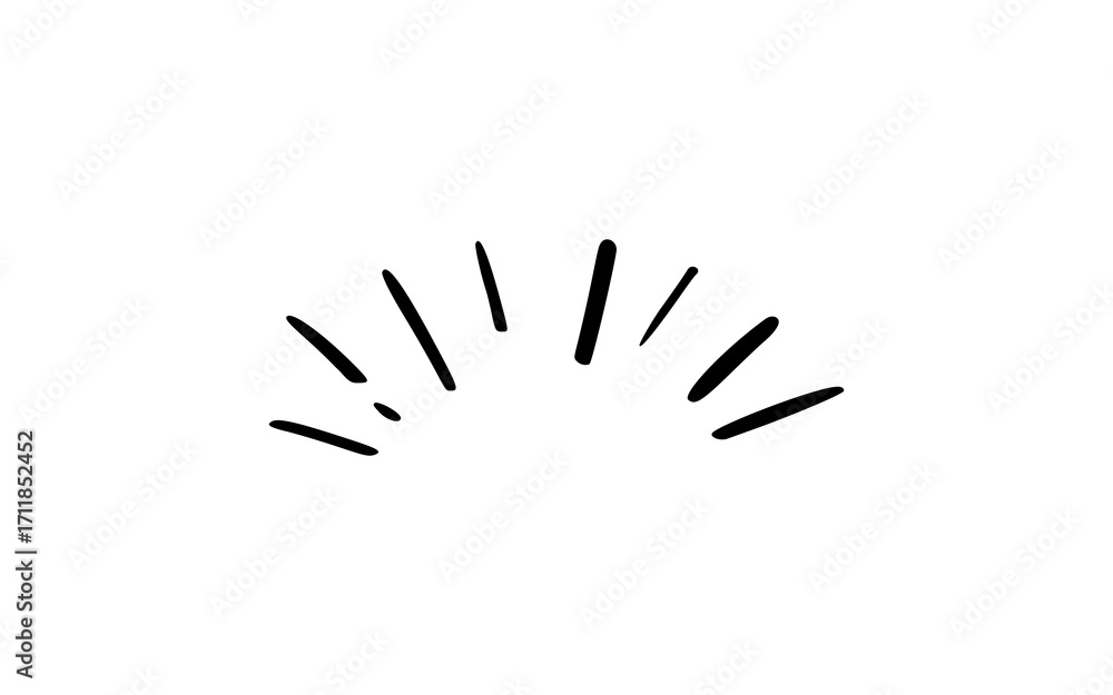 Obraz premium Hand Drawn Simple Sparkle or Small Starburst Mark