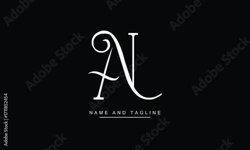 AN, NA, A, N  Abstract Letters Logo Monogram

