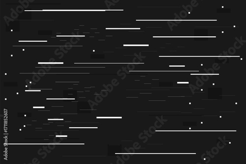 Glitch digital pixel noise, damage corrupted signal. Cyberpunk digital texture. Disintegration video effect. Tv screen background. Video rewind texture no signal 