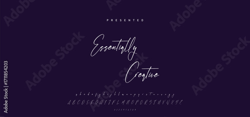 Hand drawn calligraphic vector font. Distress grunge texture. Modern script calligraphy type. ABC typography latin alphabet.