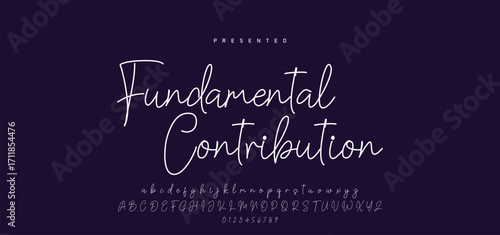 Hand drawn calligraphic vector font. Distress grunge texture. Modern script calligraphy type. ABC typography latin alphabet.