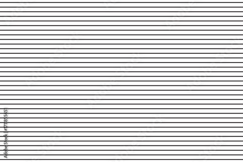 Straight lines pattern. Texture of horizontal black stripes on white background. Vector scan effect.