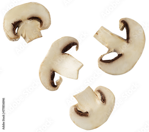 Slices of mushroom mushrooms. champignon