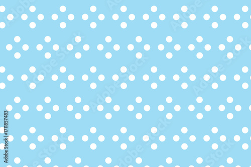 Seamless colorful polka dot vector pattern, vintage retro wallpaper and cute background design.