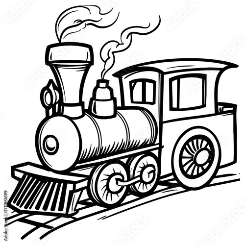 Cartoon Train Engine