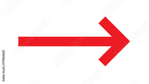 Vivid red arrow boldly contrasts against stark black backdrop, indicating direction.