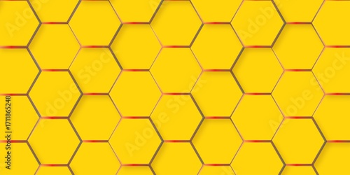 Seamless pattern with honeycomb hexagon geometric texture background. creative decorative element fabric. hexagon light creative digital concept vector surface grid .
