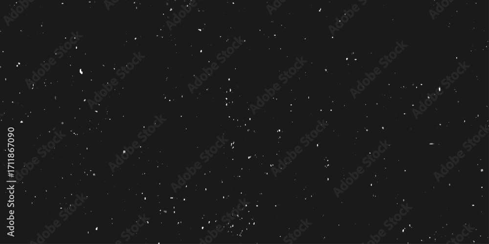 Fototapeta premium Abstract black background with stars for your design. Vector starry night sky. Dark black background with a speckled texture, resembling a starry night.