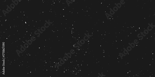 Abstract black background with stars for your design. Vector starry night sky. Dark black background with a speckled texture, resembling a starry night.
