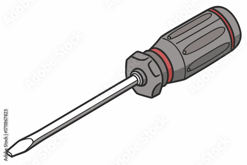 Flathead Screwdriver Tool Illustration 1.