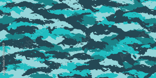 Camouflage background. Seamless pattern.Vector. 迷彩パターン テクスチャ 背景素材