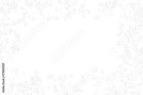 Winter snowy New Year Christmas snowflakes hearth frame