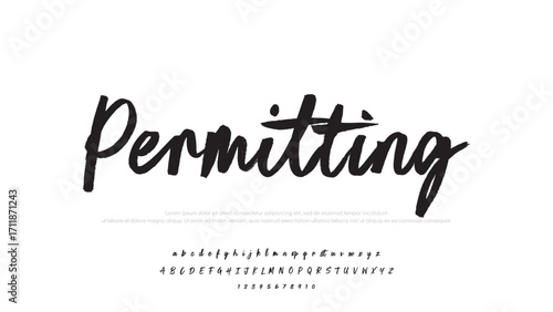 Hand drawn vector alphabet. Modern monoline signature script font. Elegant Signature Font. Best Alphabet Beautiful Calligraphy Signature Font