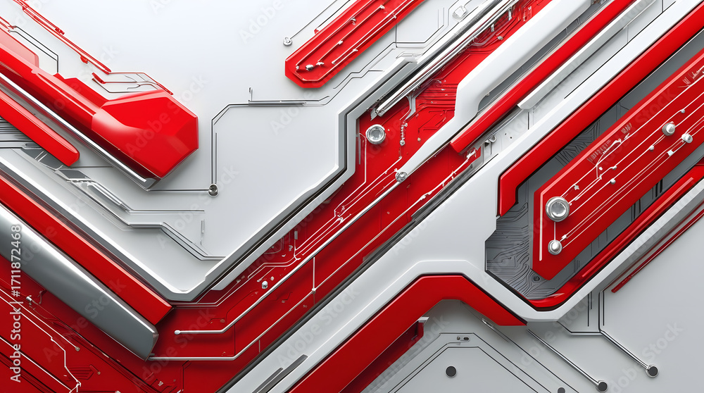 red and white background