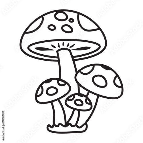 Autumn Mushroom Doodle