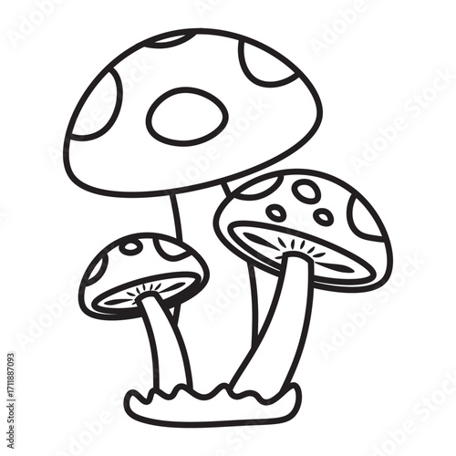 Autumn Mushroom Doodle