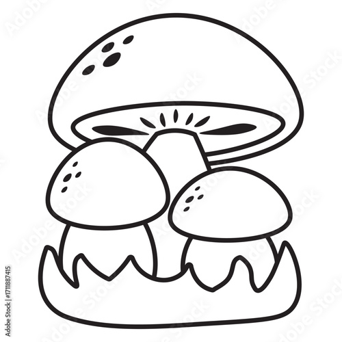 Autumn Mushroom Doodle