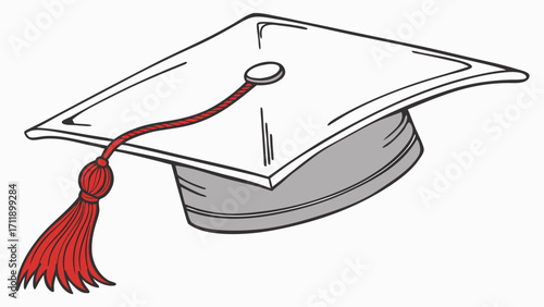 Graduation cap academic hat mortarboard graduation ceremony education achievement success learning knowledge college university school degree diploma celebration commencement tass.