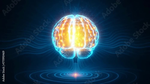 Explore brain waves in vibrant colors and dynamic patterns, showcasing the beauty of neural activity and energy flow