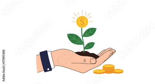 Illustrating the concept of financial growth and investment returns.