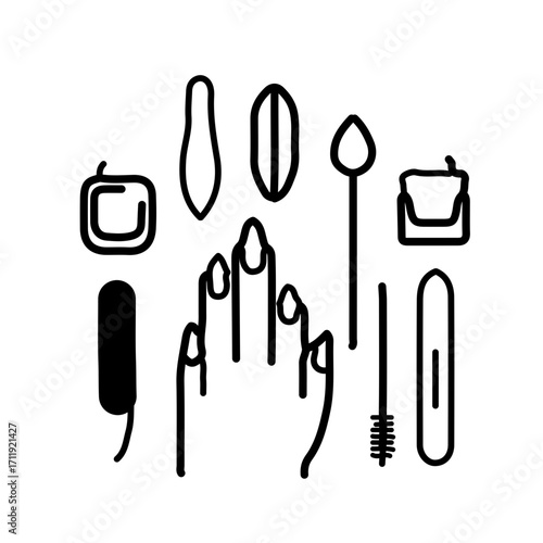 Nail Tip Vector Illustration